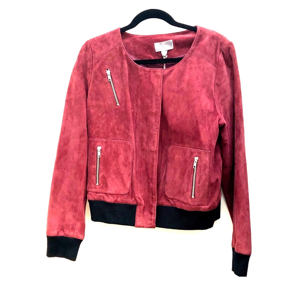 Chealsea28 Crop Suede Jacket